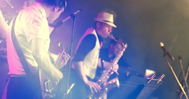 Live Music - Man Playing Saxophone