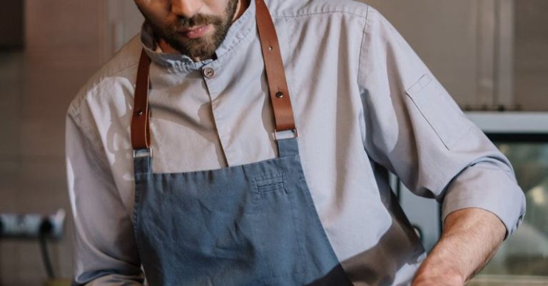 Open Kitchen - Man in White Chef Uniform Holding Chopsticks