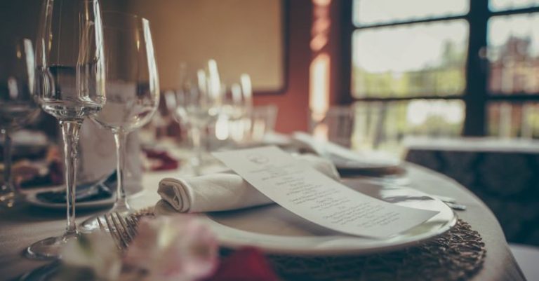 Menu Items - White Receipt on Table